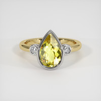 2.57 Ct. Gemstone Ring, 14K White & Yellow 1