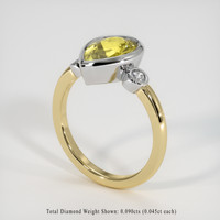 2.57 Ct. Gemstone Ring, 14K White & Yellow 2