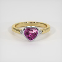 1.30 Ct. Gemstone Ring, 14K White & Yellow 1