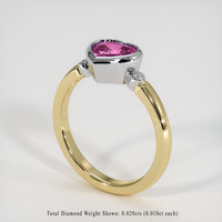 1.30 Ct. Gemstone Ring, 14K White & Yellow 2