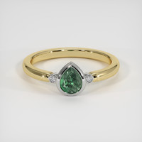 0.61 Ct. Gemstone Ring, 14K White & Yellow 1