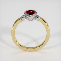 1.01 Ct. Ruby Ring, 14K White & Yellow 3