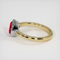 1.66 Ct. Ruby Ring, 18K White & Yellow 4