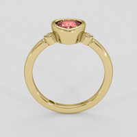 1.06 Ct. Padparadscha Sapphire Ring, 10K Yellow Gold 3
