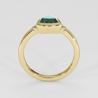 1.58 Ct. Bluish Green Sapphire Ring, 14K Yellow Gold 3