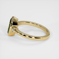 1.42 Ct. Green Sapphire Ring, 14K Yellow Gold 4
