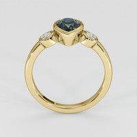 1.66 Ct. Green Sapphire Ring, 14K Yellow Gold 3