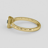 0.74 Ct. Bluish Green Sapphire Ring, 14K Yellow Gold 4