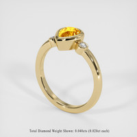 1.07 Ct. Sapphire Ring, 14K Yellow Gold 2