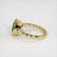 1.54 Ct. Emerald Ring, 18K Yellow Gold 4