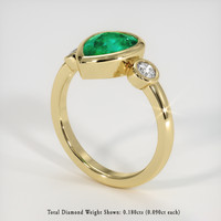 1.91 Ct. Emerald Ring, 18K Yellow Gold 2