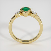 0.56 Ct. Emerald Ring, 18K Yellow Gold 3