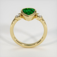 1.49 Ct. Emerald Ring, 18K Yellow Gold 3
