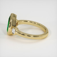 1.49 Ct. Emerald Ring, 18K Yellow Gold 4