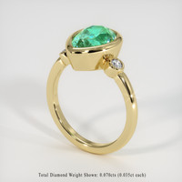 1.90 Ct. Emerald Ring, 18K Yellow Gold 2