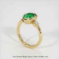 1.72 Ct. Emerald Ring, 18K Yellow Gold 2