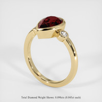 2.18 Ct. Gemstone Ring, 18K Yellow Gold 2