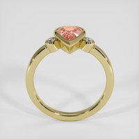 1.14 Ct. Padparadscha Sapphire Ring, 18K Yellow Gold 3