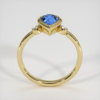 2.13 Ct. Blue Sapphire Ring, 18K Yellow Gold 3