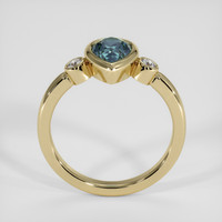 1.10 Ct. Bi Color Sapphire Ring, 18K Yellow Gold 3