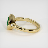 1.01 Ct. Emerald Ring, 18K Yellow Gold 4