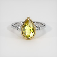 2.57 Ct. Gemstone Ring, 14K Yellow & White 1