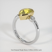 2.57 Ct. Gemstone Ring, 14K Yellow & White 2