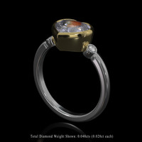 2.00 Ct. Gemstone Ring, 14K Yellow & White 2