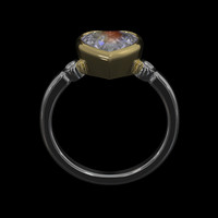 2.00 Ct. Gemstone Ring, 14K Yellow & White 3