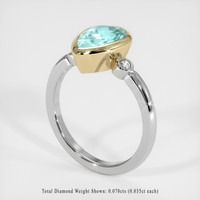 1.83 Ct. Gemstone Ring, 14K Yellow & White 2