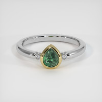 0.61 Ct. Gemstone Ring, 14K Yellow & White 1