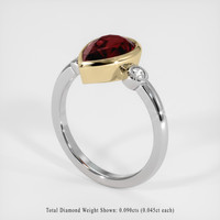 2.18 Ct. Gemstone Ring, 14K Yellow & White 2