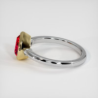 1.66 Ct. Ruby Ring, 14K Yellow & White 4
