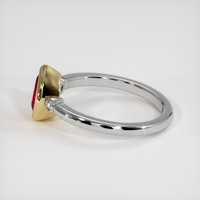 1.01 Ct. Ruby Ring, 14K Yellow & White 4