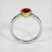 1.01 Ct. Ruby Ring, 18K Yellow & White 3