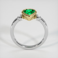1.01 Ct. Emerald Ring, 18K Yellow & White 3