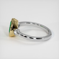 1.01 Ct. Emerald Ring, 18K Yellow & White 4