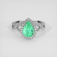 1.31 Ct. Emerald Ring, Platinum 950 1