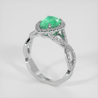 1.31 Ct. Emerald Ring, Platinum 950 2