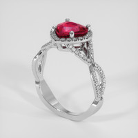 1.88 Ct. Ruby Ring, Platinum 950 2