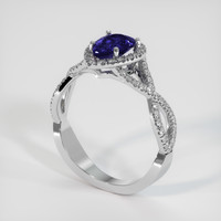 1.32 Ct. Sapphire Ring, Platinum 950 2