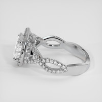1.64 Ct. White Sapphire Ring, Platinum 950 4