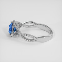 1.01 Ct. Blue Sapphire Ring, Platinum 950 4
