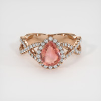 2.00 Ct. Sapphire Ring, 14K Rose Gold 1