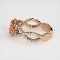 2.00 Ct. Sapphire Ring, 14K Rose Gold 4