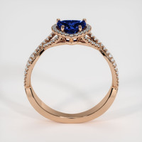1.04 Ct. Blue Sapphire Ring, 14K Rose Gold 3