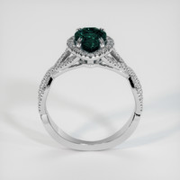 2.08 Ct. Bluish Green Sapphire Ring, 10K White Gold 3