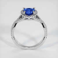 1.25 Ct. Blue Sapphire Ring, 14K White Gold 3