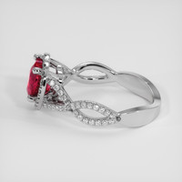 1.88 Ct. Ruby Ring, 14K White Gold 4