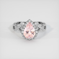 3.03 Ct. Pink Sapphire Ring, 14K White Gold 1